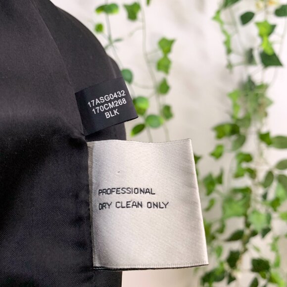 Kenneth Cole Black Wool Blend Trench Coat Size 4 - Picture 13 of 13